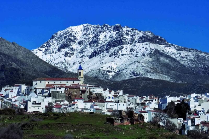 Snowy mountains in Marbella